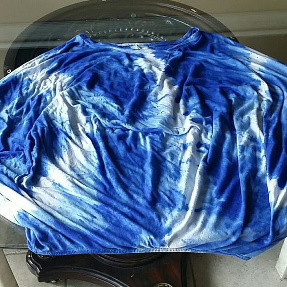 Bebe Blue tie dye top