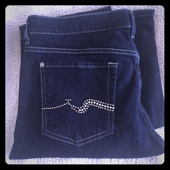 Embellished bootcut jeans