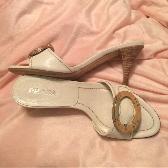 Prada Shoes - 🚫SOLD🚫 36.5 PRADA SLIDES - LEATHER w/BUCKLE