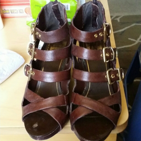 Dolce Vita caged wedge sandals