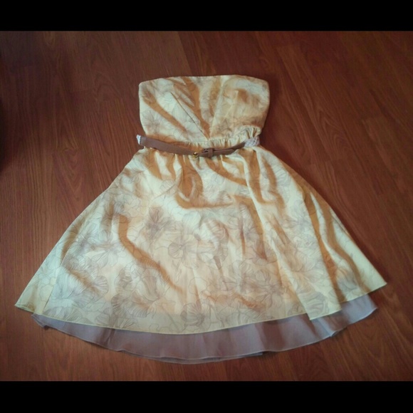 Maurices Strapless/Belted Dress