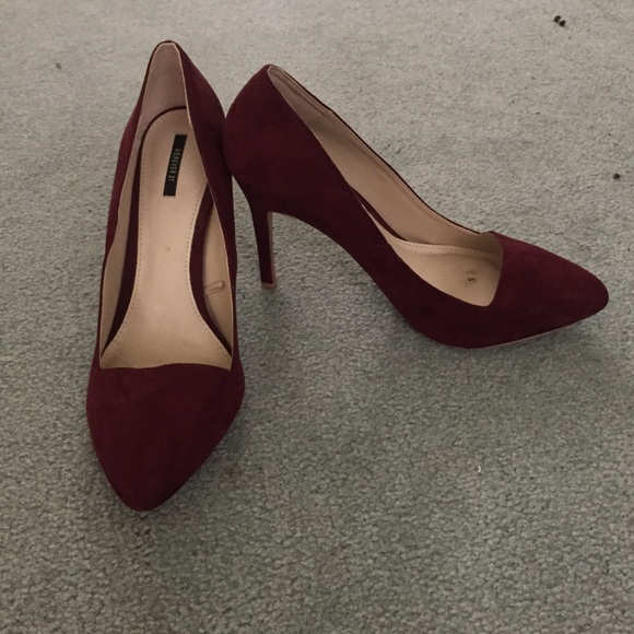 Faux Suede Pumps