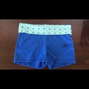 Gilly Hicks blue yoga shorts
