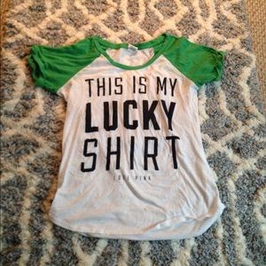 This is my lucky shirt VS pink