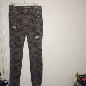 Ultra skinny printed jeans