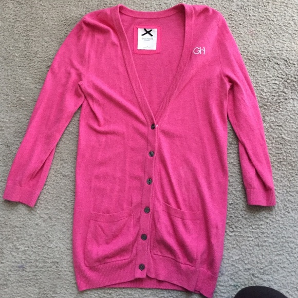Pink gilly hicks cardigan