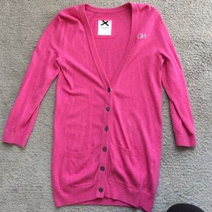 Pink gilly hicks cardigan