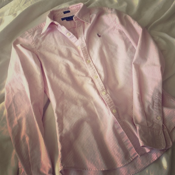 Pink Oxford button up