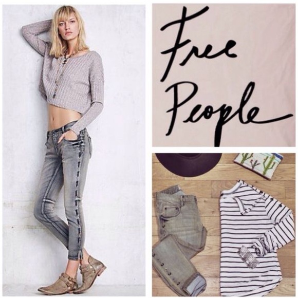 Free People Denim - 🎉Host Pick🎉Free People Lace Up Jeans