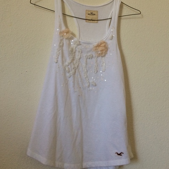 White embellished tank - Picture 1 of 1