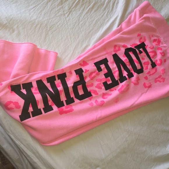 LOVE PINK leopard print sweat pants