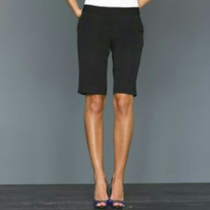 JCREW City Fit fall black wool twill Bermuda short
