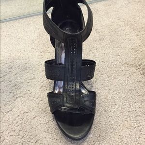 PH8 Bebe black wedges