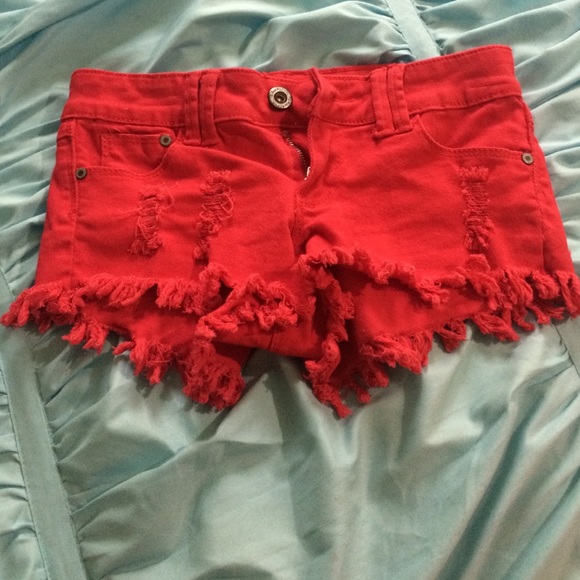 Red shorts