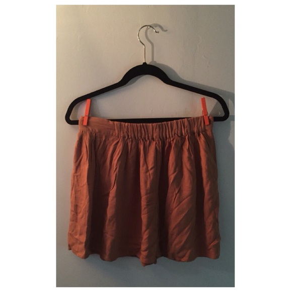 HAND-SEWN BROWN SKIRT - Picture 2 of 2