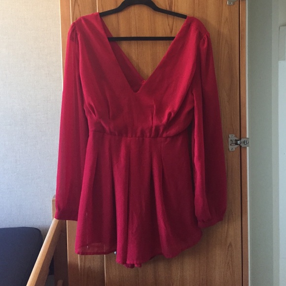 Red romper