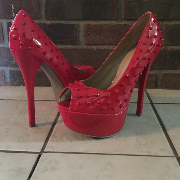 Platform spiked heels