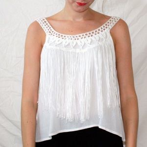 LA Hearts Fringe Top