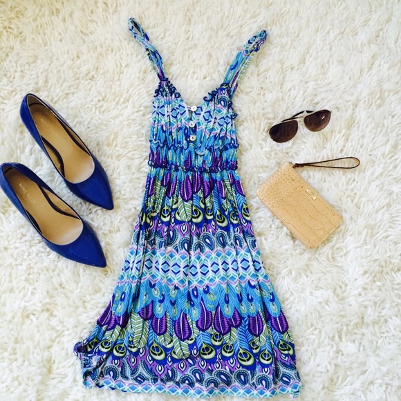 Lucy Love Dresses & Skirts - Blue, Green, & Purple Stretchy Sundress!