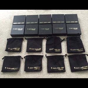 Alex and Ani boxes and bags