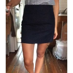 Navy cotton JCrew skirt