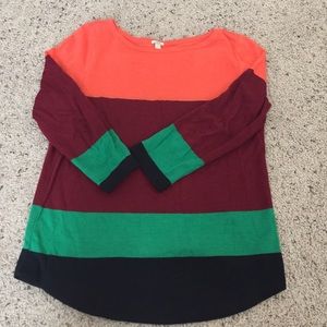 JCrew Color Block Shirt
