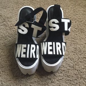 Jeffrey Campbell "Stay Weird" Wedges