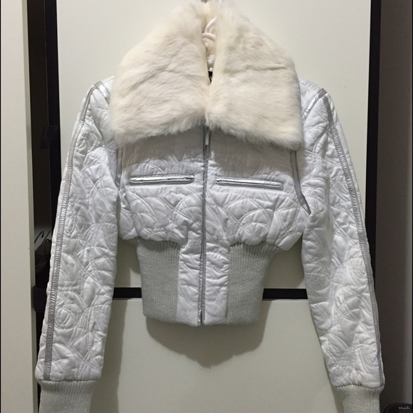 Bebe Fur Cropped Jacket