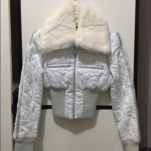 Bebe Fur Cropped Jacket