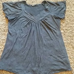 Charcoal Gray Blouse