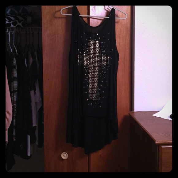 ▪️⬛️ High to low plus size tank top⬛️▪️ - Picture 1 of 3