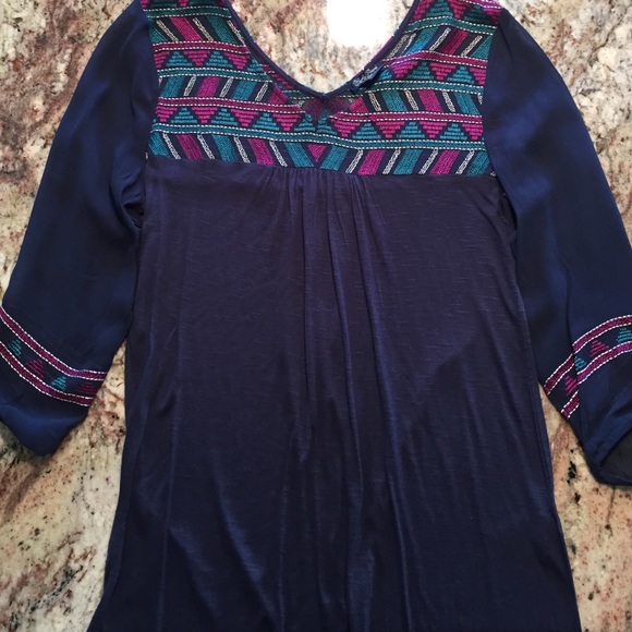 Lucky Brand embroidered top