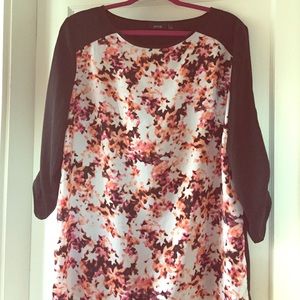 Apt 9 pink and orange patterned top