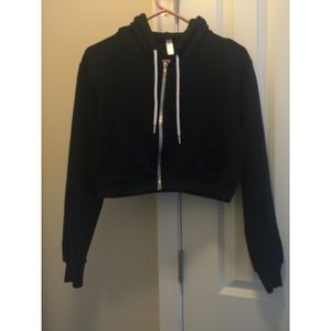 American Apparel Cropped Zip Up