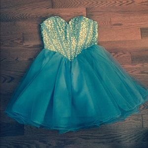Baby Blue Homecoming Dress
