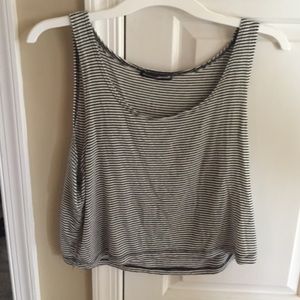 brandy Melville striped crop tank top