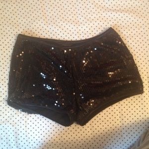 Sequin short shorts!