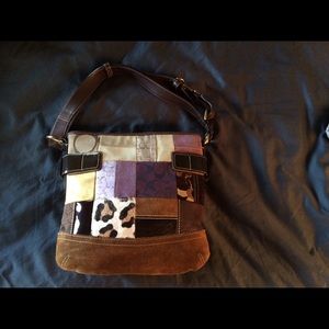 Coach Holiday Patch work purse