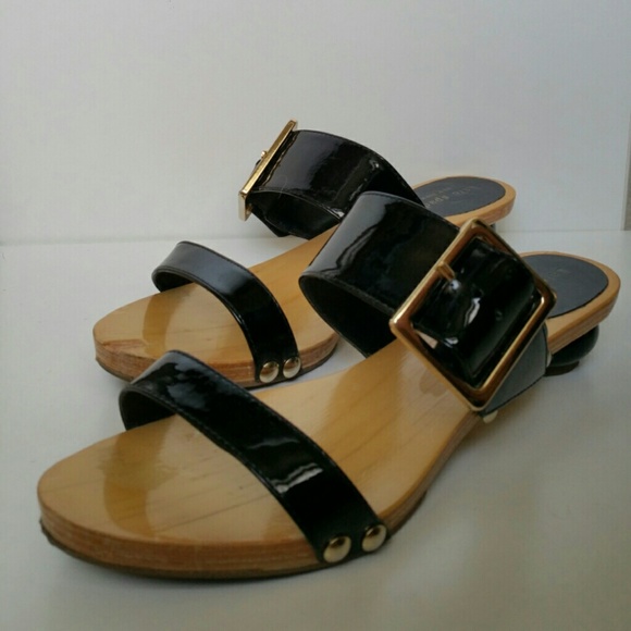 Kate Spade Black Patent Leather w/Buckle, Size 8