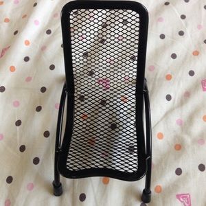 Phone holder wire chair