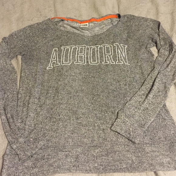 PINK Victoria's Secret Sweaters - Grey & white Victoria Secret Pink Auburn sweater