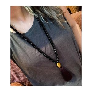 Black Tassel Necklace