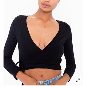 American apparel black Juilliard top