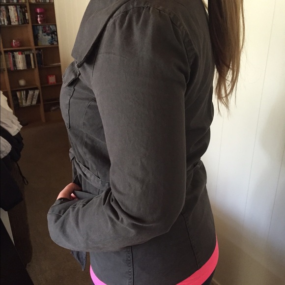 Dark Gray GAP Motozip Canvas Jacket - Picture 3 of 4