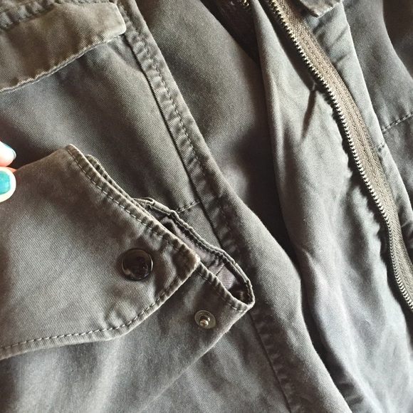 Dark Gray GAP Motozip Canvas Jacket - Picture 4 of 4