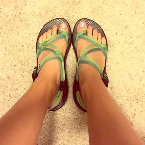 Green Double Strapped Chacos