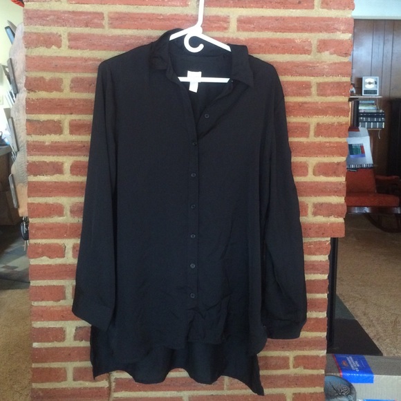 Black button up