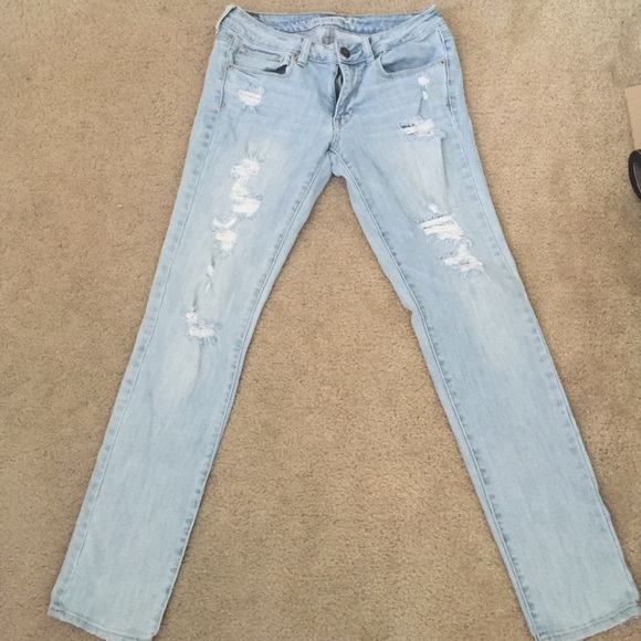 AEO skinny distressed jeans