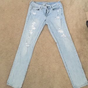 AEO skinny distressed jeans
