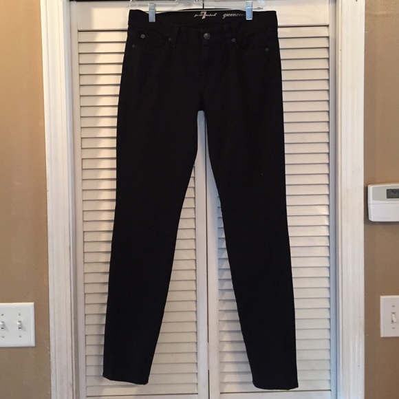 7 for All Mankind Guinevere Black skinny jeans